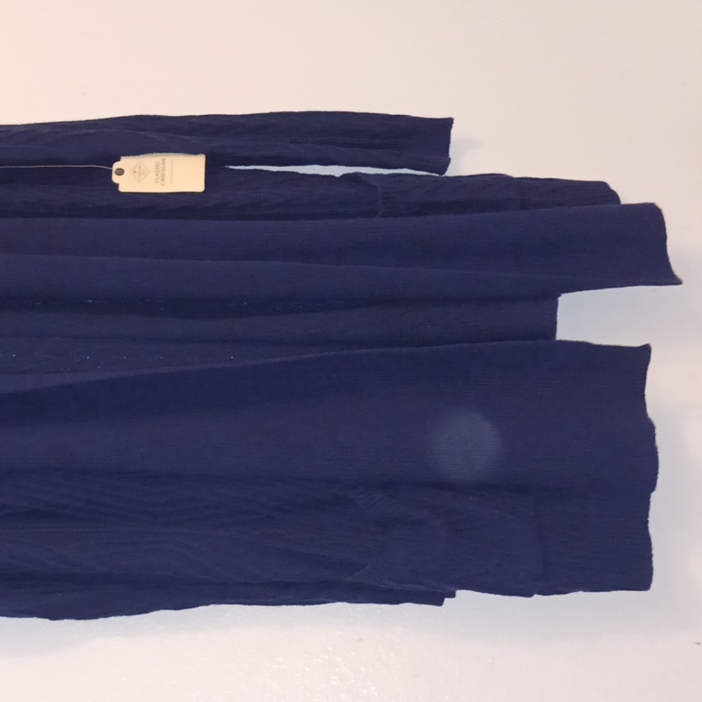 #482 STJOHN'S BAY WOMEN CARDIGAN AMERICAN NAVY SMALL pit to pit 23 inches - Picture 3 of 7